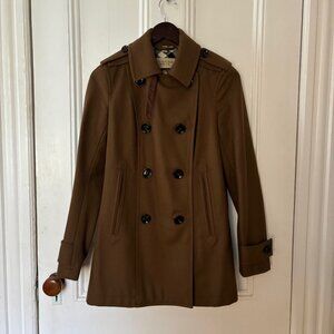 Burberry Brit Double Breasted Pea wool Coat - 4